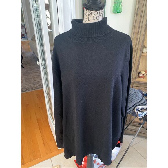 Lands’ End Cashmere Turtleneck Sweater - Picture 9 of 10